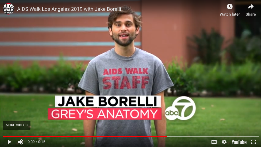 AIDS Walk Los Angeles 2019 with Jake Borelli