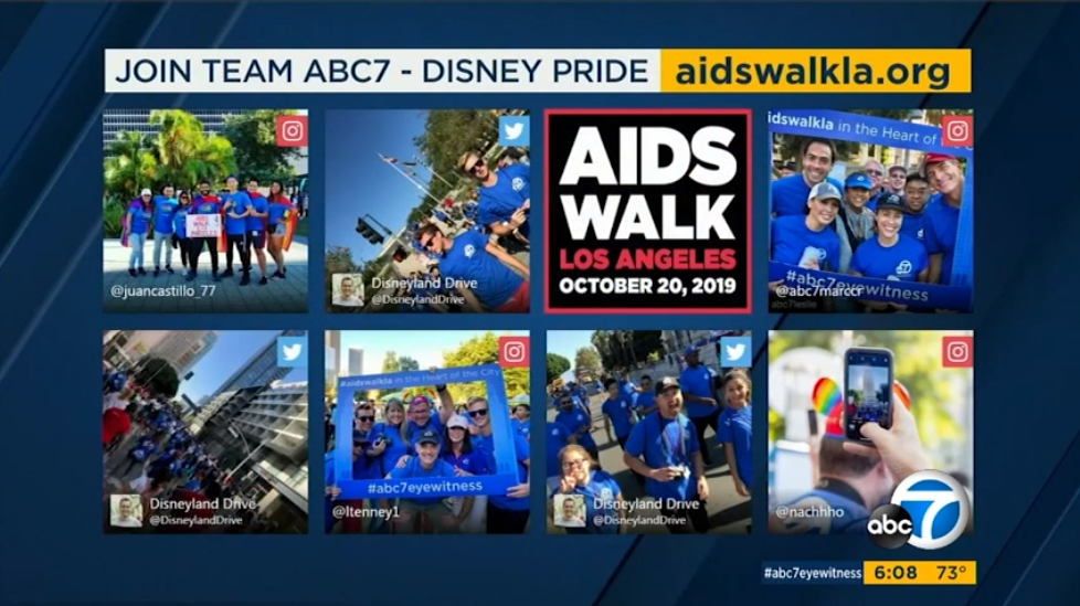 ABC7 – Disney at AIDS Walk Los Angeles 2019